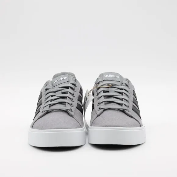 Adidas Men's Sportswear Low Top Skateboard Daily 4.0 Shoes Gray/Black Size 8