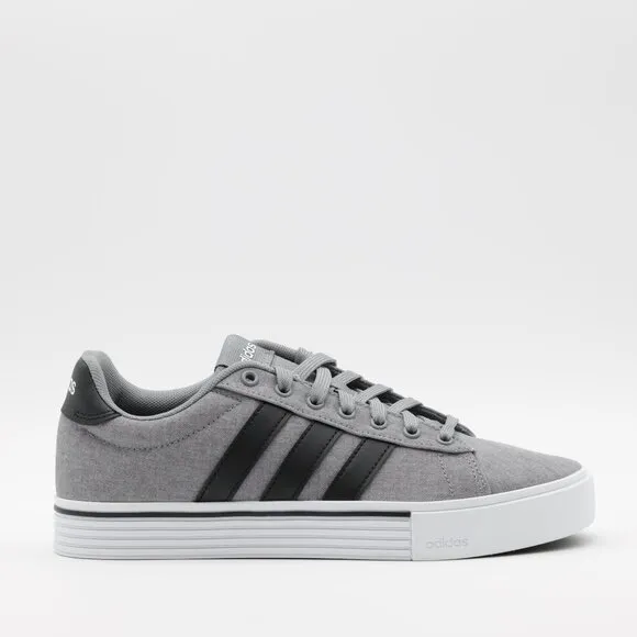Adidas Men's Sportswear Low Top Skateboard Daily 4.0 Shoes Gray/Black Size 8
