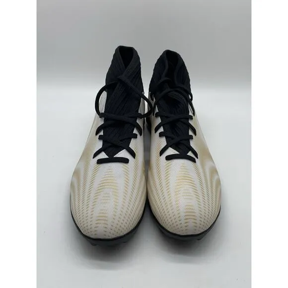 ADIDAS NEMEZIZ .3 TF SOCCER SHOES TURF White And Gold Men’s Size 12