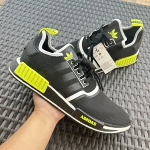 Adidas NMD_R1 Black Solar Yellow Men's Athletic Shoes GV7183 Size 13