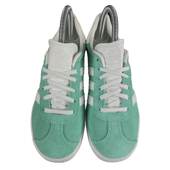 Adidas Originals Gazelle C Green White Suede Shoes ID1758 Youth Sizes 11 - 3