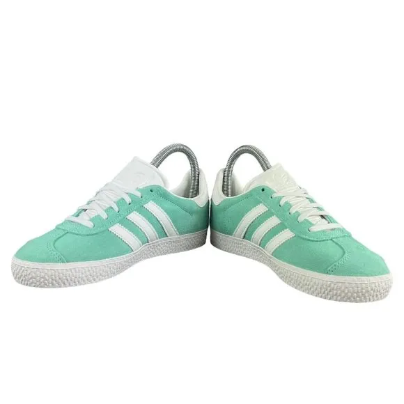 Adidas Originals Gazelle C Green White Suede Shoes ID1758 Youth Sizes 11 - 3