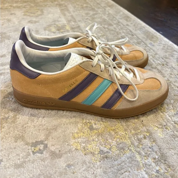Adidas Originals Gazelle Indoor Sneakers Glow Orange/ Violet