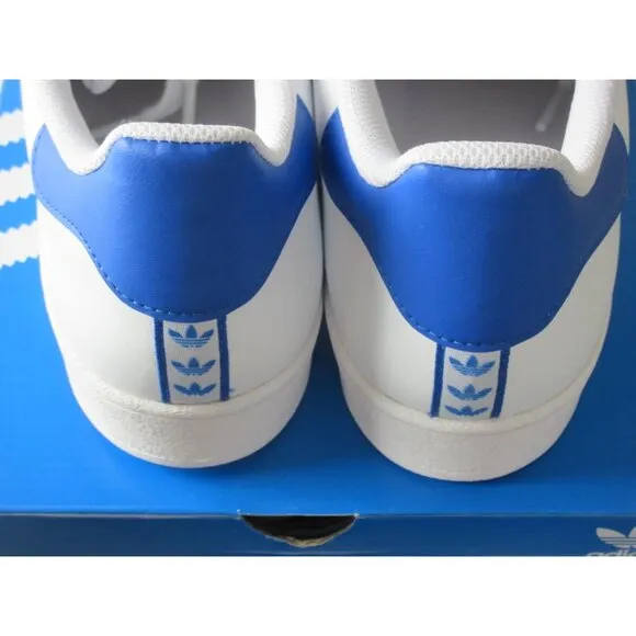 Adidas Originals Men's Superstar Shoes White Blue Cloud Shelltoe Sizes NIB
