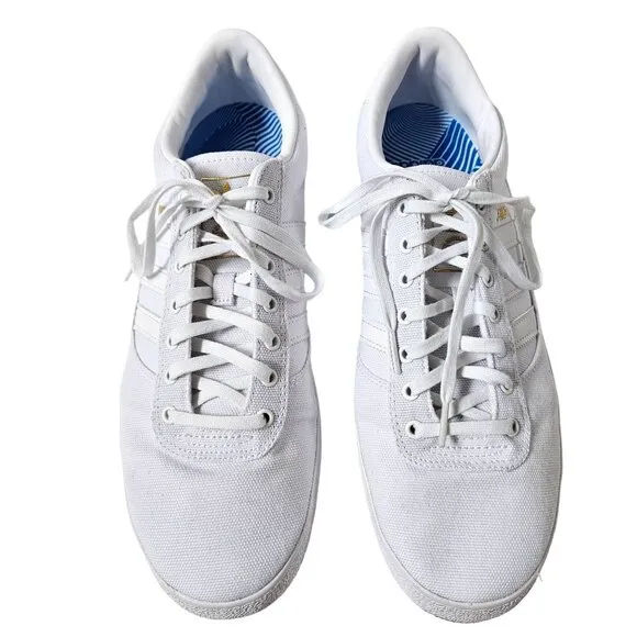 Adidas Originals Puig Indoor White Skateboarding Sneakers Shoes Mens 13  GY6934