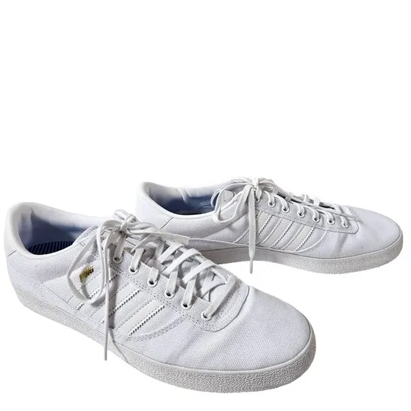 Adidas Originals Puig Indoor White Skateboarding Sneakers Shoes Mens 13  GY6934