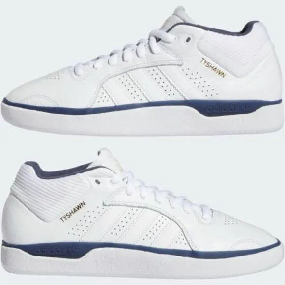 Adidas Originals Tyshawn Mens Skateboard Shoes White Blue GY6949 NEW Multi