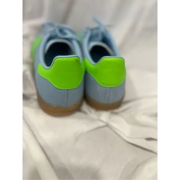 Adidas Originals Women's Blue Green Indoor Gazelle Sneaker Shoes Size 10 NWOT