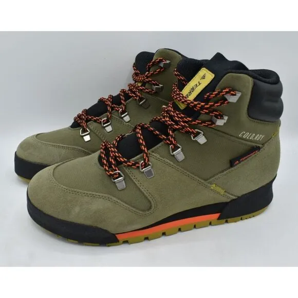 Adidas Outdoor Men Size 8 Terrex Snowpitch COLD.RDY Insulated Green Hiking Boots