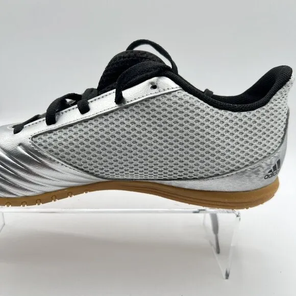 adidas Predator 19.4 Sala J Indoor Soccer Shoes men 8.5 Metallic Silver Black