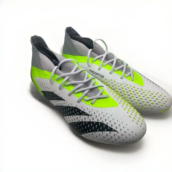 Adidas Predator Accuracy.1 FG Low Soccer Cleats Shoes White GZ0032 Mens Size 7.5