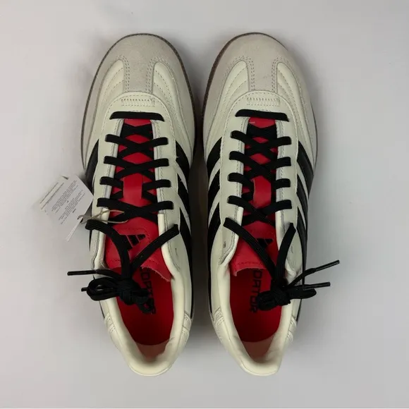 Adidas Predator Freestyle Indoor Soccer Shoes US Mens 7 Womens 8 Off White/Black