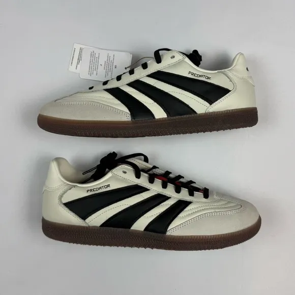 Adidas Predator Freestyle Indoor Soccer Shoes US Mens 7 Womens 8 Off White/Black