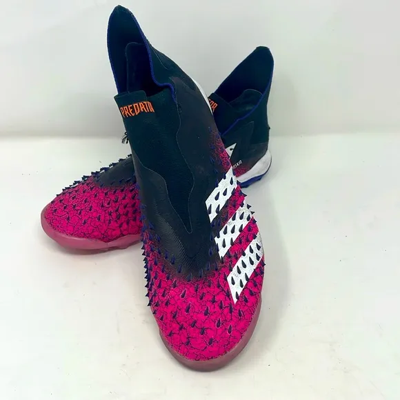 Adidas Predator Indoor Laceless Soccer Shoes TF Demonskin Shock Pink Size 6.5