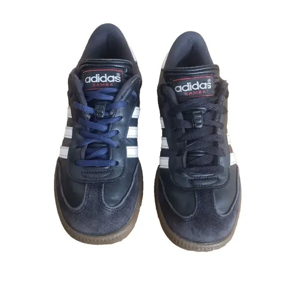 Adidas Samba Indoor Youth Soccer Shoes- Black Youth Size 3.5