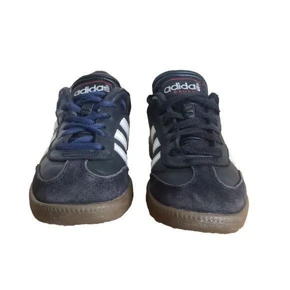 Adidas Samba Indoor Youth Soccer Shoes- Black Youth Size 3.5