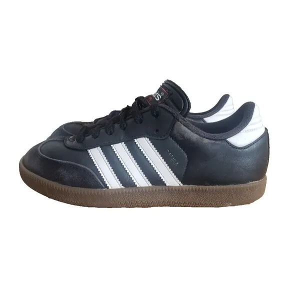 Adidas Samba Indoor Youth Soccer Shoes- Black Youth Size 3.5