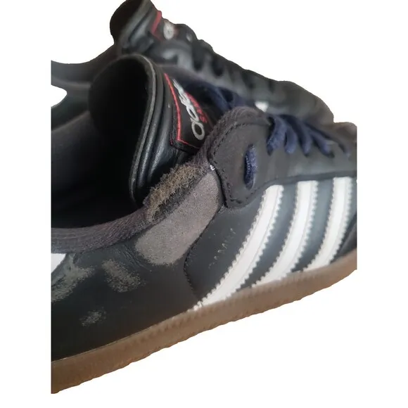 Adidas Samba Indoor Youth Soccer Shoes- Black Youth Size 3.5