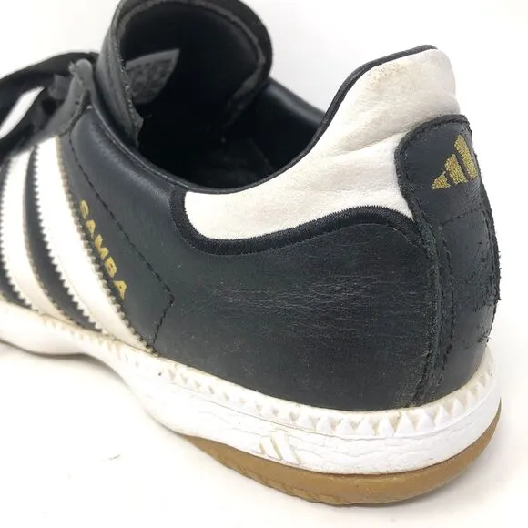Adidas Samba Millennium Sneakers Men Size 8.5 Black White Gum Sole MN Shoes