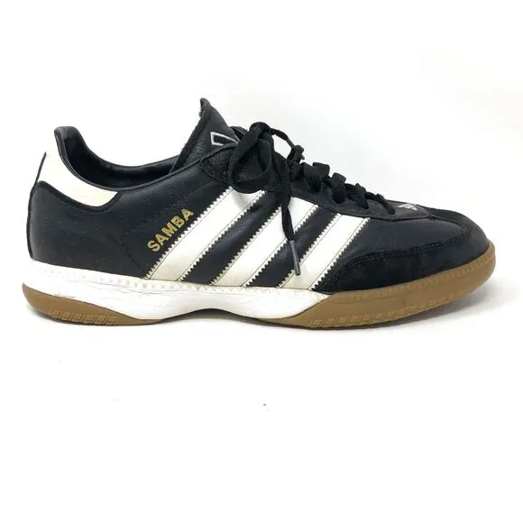 Adidas Samba Millennium Sneakers Men Size 8.5 Black White Gum Sole MN Shoes