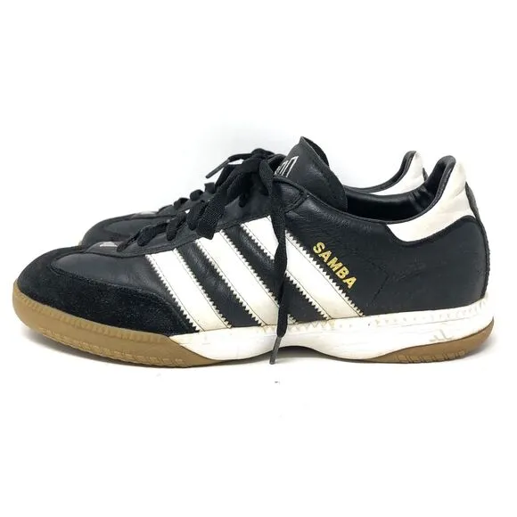 Adidas Samba Millennium Sneakers Men Size 8.5 Black White Gum Sole MN Shoes