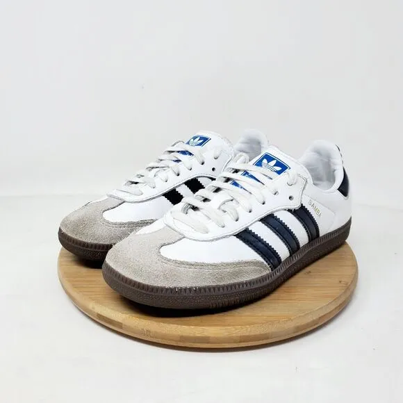 Adidas Samba OG Shoes Mens 4 White Black Soccer Low Turf Indoor Sneaker