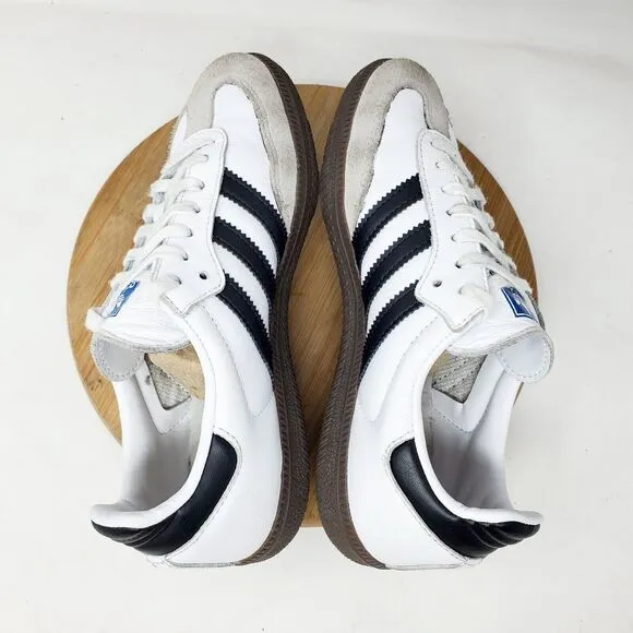 Adidas Samba OG Shoes Mens 4 White Black Soccer Low Turf Indoor Sneaker