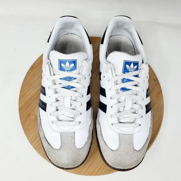 Adidas Samba OG Shoes Mens 4 White Black Soccer Low Turf Indoor Sneaker