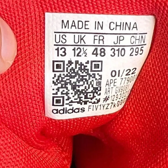 Adidas Sneakers Harden Vol.6 Men’s 13 Basketball White Red