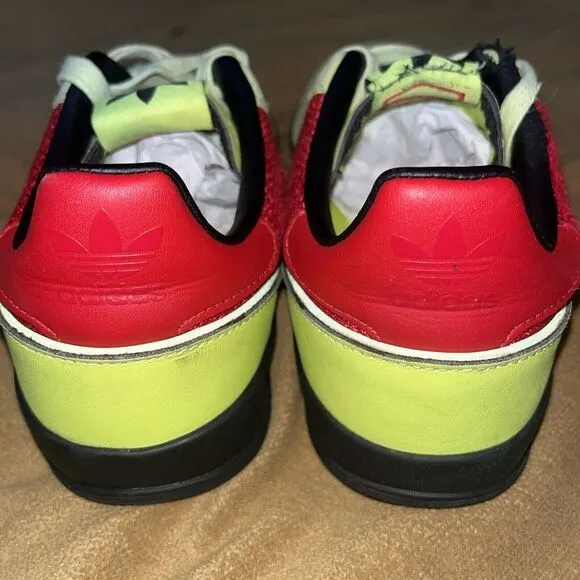 Adidas Sobakov P94 EE5640 Men's size 9 Neon Green Suede Black‎ Red Low Shoes BMX