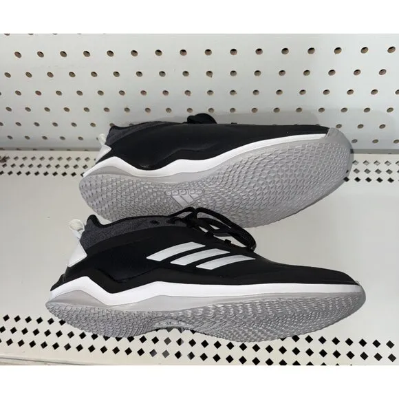 Adidas Speed Trainer 4 SL Mens Indoor Baseball Turf Shoes Size 8 Black White