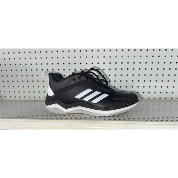 Adidas Speed Trainer 4 SL Mens Indoor Baseball Turf Shoes Size 8 Black White