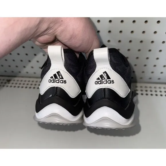 Adidas Speed Trainer 4 SL Mens Indoor Baseball Turf Shoes Size 8 Black White