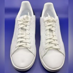Adidas Stan Smith White with Navy Blue Classic Tennis Shoes Boys Size 7