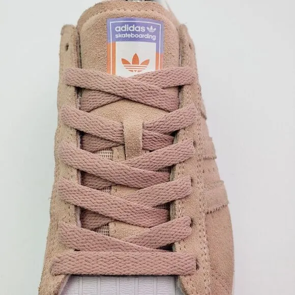Adidas Superstar Vulc ADV Mens Sz 6.5 Womens Sz 7.5 Pale Pink Suede Skate Shoes