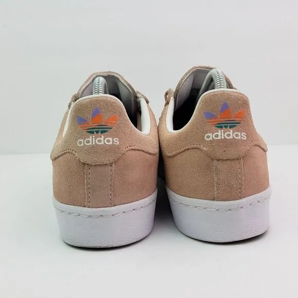 Adidas Superstar Vulc ADV Mens Sz 6.5 Womens Sz 7.5 Pale Pink Suede Skate Shoes