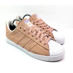 Adidas Superstar Vulc ADV Mens Sz 6.5 Womens Sz 7.5 Pale Pink Suede Skate Shoes