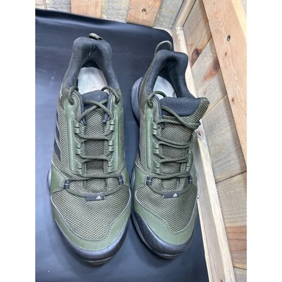 Adidas Terrex Mens Green Outdoor Hiking Shoes Mesh &amp; Synthetic Size 11.5