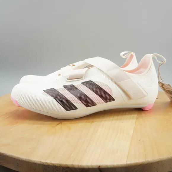 Adidas The Indoor Cycling Mens Size 11 Shoes Off White Shadow Maroon 3-Bolt