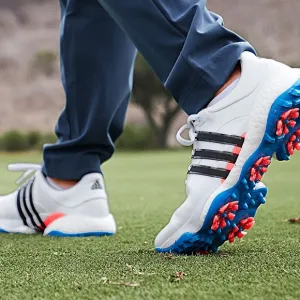 Adidas Tour360 leather Golf Shoes Tour 360 11.5 white black blue