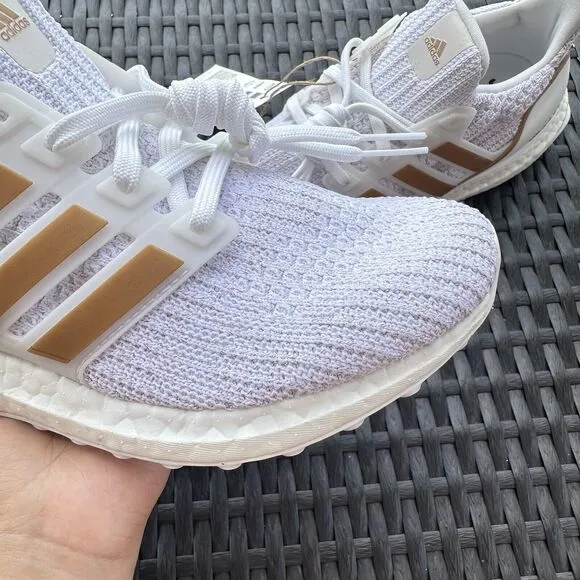 Adidas UltraBoost 4.0 DNA White Copper Metallic Women's Shoes GY8598 Size 6.5