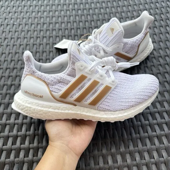 Adidas UltraBoost 4.0 DNA White Copper Metallic Women's Shoes GY8598 Size 6.5