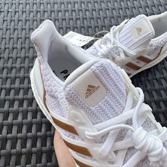 Adidas UltraBoost 4.0 DNA White Copper Metallic Women's Shoes GY8598 Size 6.5