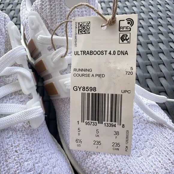 Adidas UltraBoost 4.0 DNA White Copper Metallic Women's Shoes GY8598 Size 6.5