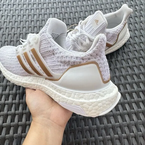 Adidas UltraBoost 4.0 DNA White Copper Metallic Women's Shoes GY8598 Size 6.5