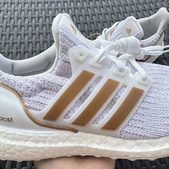 Adidas UltraBoost 4.0 DNA White Copper Metallic Women's Shoes GY8598 Size 6.5