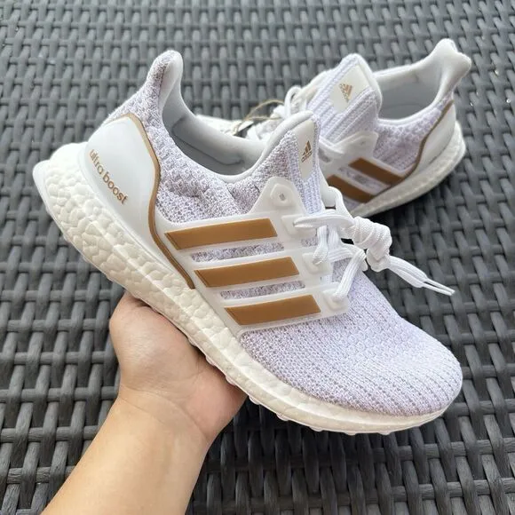 Adidas UltraBoost 4.0 DNA White Copper Metallic Women's Shoes GY8598 Size 6.5