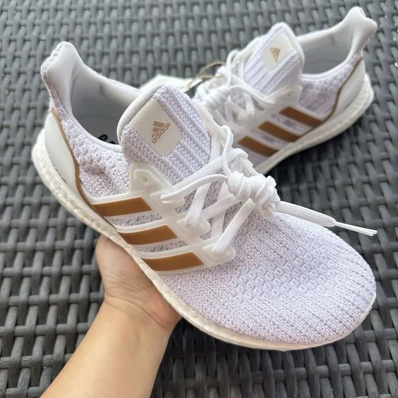 Adidas UltraBoost 4.0 DNA White Copper Metallic Women's Shoes GY8598 Size 6.5