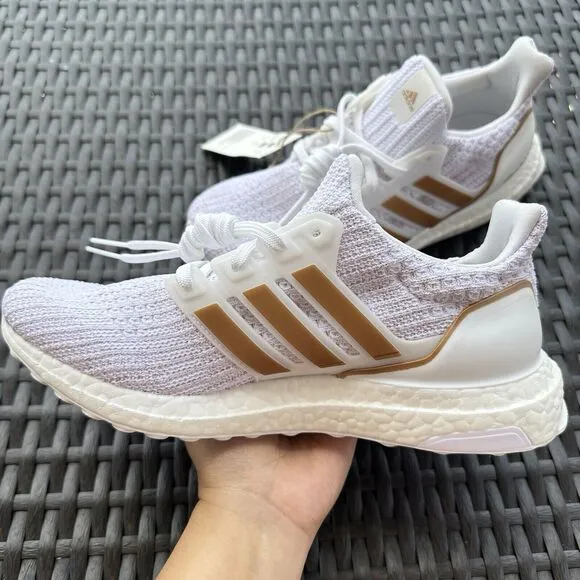 Adidas UltraBoost 4.0 DNA White Copper Metallic Women's Shoes GY8598 Size 6.5