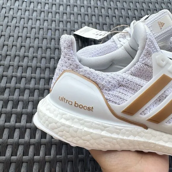 Adidas UltraBoost 4.0 DNA White Copper Metallic Women's Shoes GY8598 Size 6.5